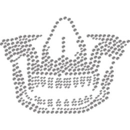 Teeth of Mondo Rhinestone Iron-on Heat Transfer for Mask